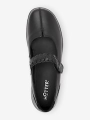 Hotter Black Standard Fit Shake II Touch Fastening Leather Shoes - Image 3 of 4