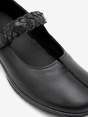 Hotter Black Standard Fit Shake II Touch Fastening Leather Shoes - Image 4 of 4