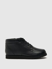 Schuh Teenager Captain Lederstiefel, Schwarz - Bild 1 von 4