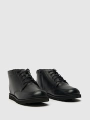 Schuh Teenager Captain Lederstiefel, Schwarz - Bild 2 von 4