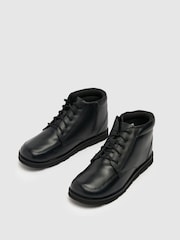 Schuh Teenager Captain Lederstiefel, Schwarz - Bild 4 von 4