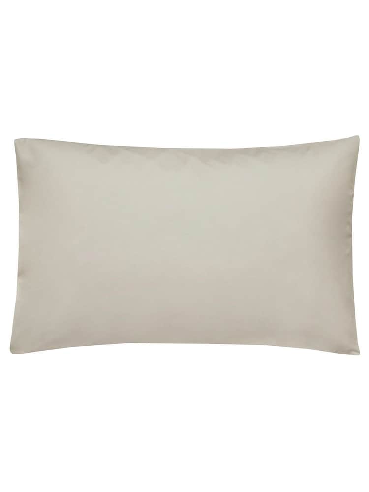Laura Ashley Set of 2 Dove Grey 400 Thread Count 100% Cotton Pillowcase - Image 1 of 1