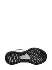Nike Grey/Blue Junior Revolution 6 Trainers - Image 3 of 3