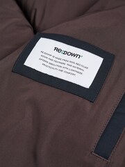 Reiss Navy Ronic Quilted Short Hooded Coat - Image 7 of 7