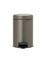 Brabantia Grey NewIcon 3L Platinum Pedal Bin - Image 3 of 6
