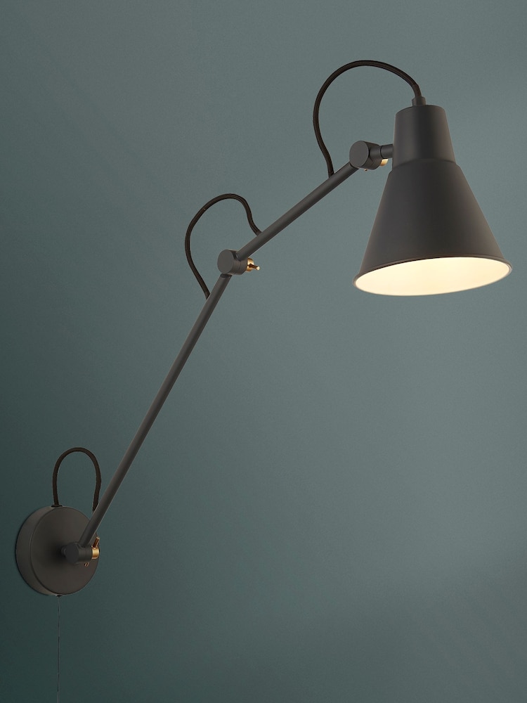Searchlight Grey George Wall Bracket - Image 1 of 3