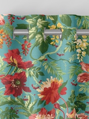 Graham & Brown Botanico Blue Florenzia Made to Measure 100% Cotton Curtains - Image 6 of 8