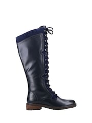Hush Puppies Rudy Zip Lace Up Long Boots - Image 1 of 4