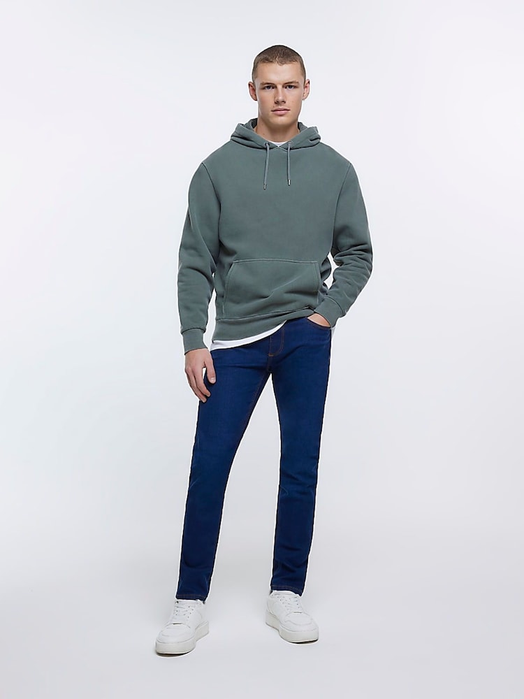 River Island Dark Blue Skinny Fit Jeans - Image 2 of 5