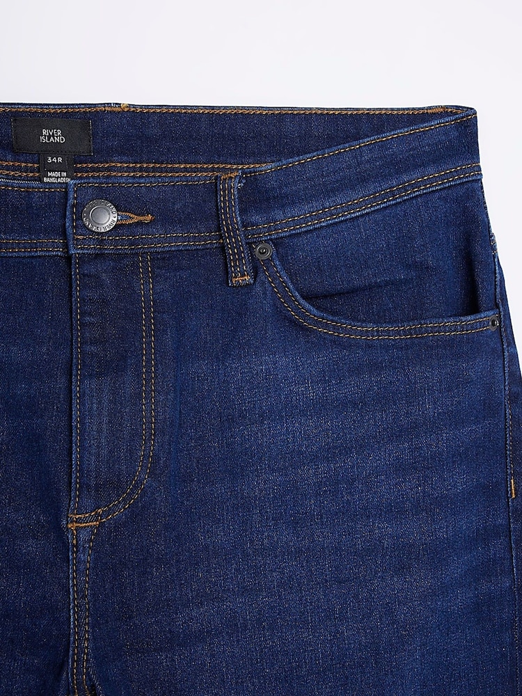 River Island Dark Blue Skinny Fit Jeans - Image 5 of 5