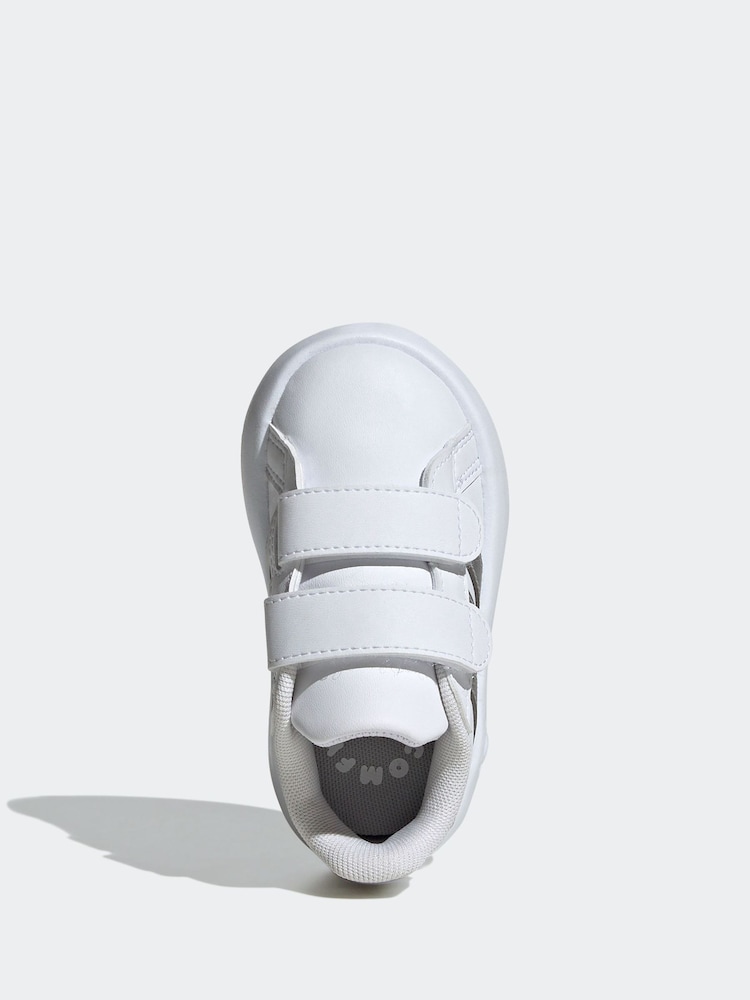 אפור/ לבן - Adidas נעליים לילדים, דגם 2.0 Grand Court - Image 5 of 8