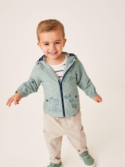 Sage Green Shower Resistant Summer Jacket (3mths-7yrs) - Image 2 of 8