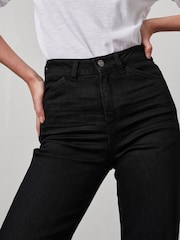 FatFace Elise Black Wide Leg Jeans - Image 3 of 5