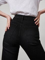 FatFace Elise Black Wide Leg Jeans - Image 4 of 5
