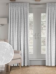 Platinum Silver Evin Made To Measure Curtains - Image 1 of 9