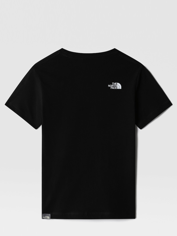 The North Face Black Simple Dome Teen T-Shirt - Image 5 of 5 The North Face Black Simple Dome Teen T-Shirt - Image 5 of 5
