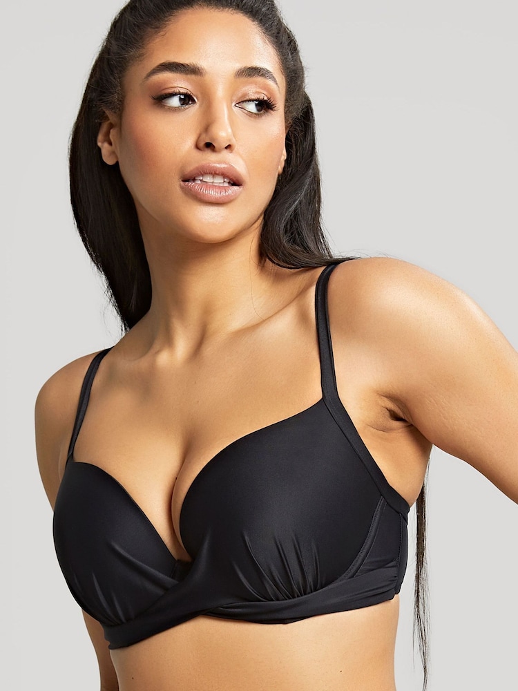 Panache Swim Noir Black Serenity Moulded Plunge Bikini - Image 1 of 6 Panache Swim Noir Black Serenity Moulded Plunge Bikini - Image 1 of 6