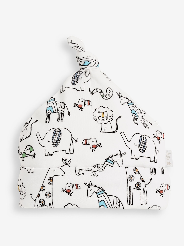 JoJo Maman Bébé Safari Print Sombrero de bebé - Imagen 1 de 2