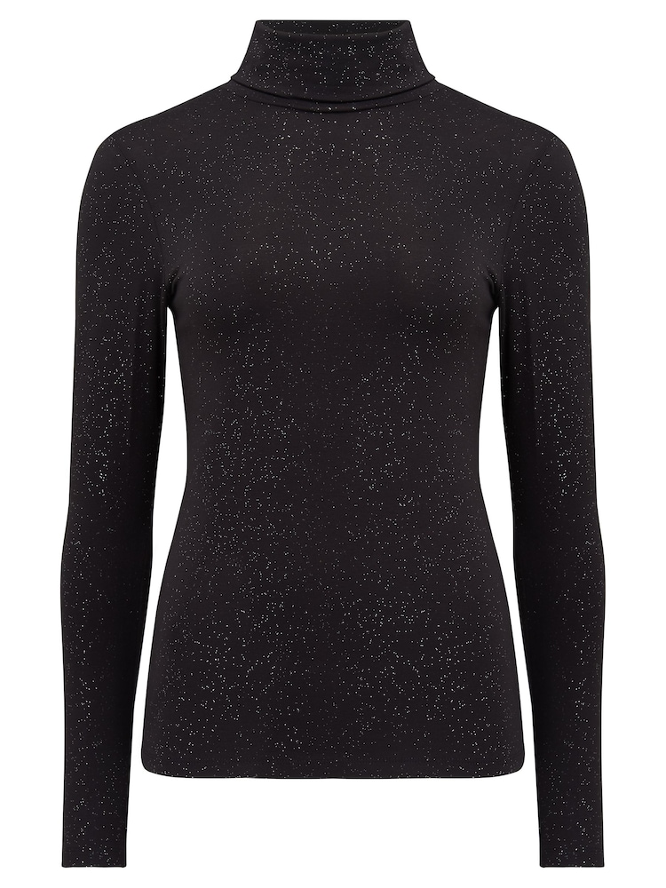 Zwart met glitter en rolkraag - Pour Moi ronde hals - Image 6 of 7