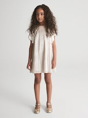 Vestido plisado metalizado Ariella de Reiss - Imagen 3 de 9