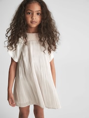 Vestido plisado metalizado Ariella de Reiss - Imagen 4 de 9