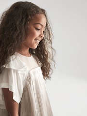 Vestido plisado metalizado Ariella de Reiss - Imagen 6 de 9