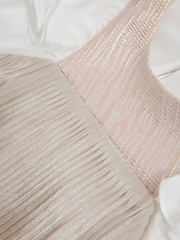 Vestido plisado metalizado Ariella de Reiss - Imagen 9 de 9