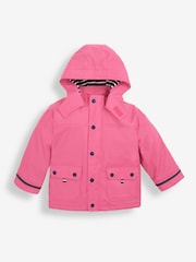 JoJo Maman Bébé Fuchsia Pink Waterproof Fishermans Jacket - Image 4 of 5