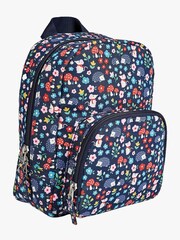JoJo Maman Bébé Blue JoJo Woodland Print Toddler Rucksack - Image 1 of 3