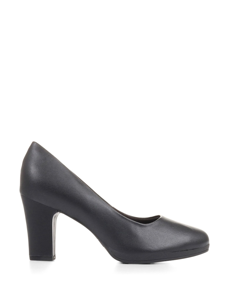 Pavers Black High Heel Court Shoes - Image 1 of 5