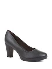 Pavers Black High Heel Court Shoes - Image 2 of 5