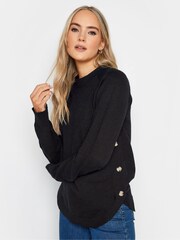 Long Tall Sally Black Button Side Jumper - Image 5 of 5