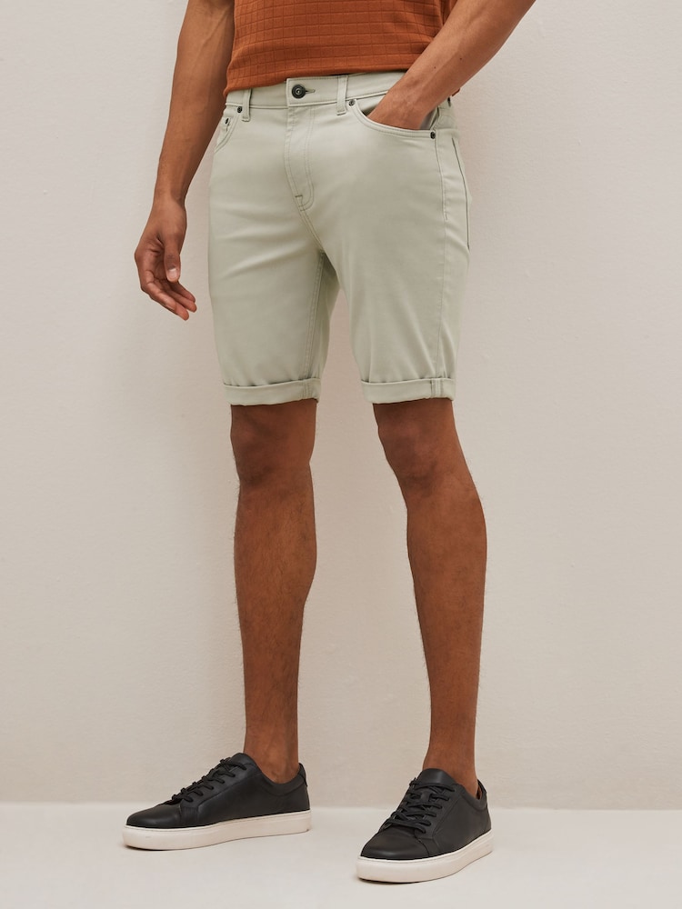 Bone Neutral Motionflex 5 Pocket Chino Shorts - Image 1 of 8 Bone Neutral Motionflex 5 Pocket Chino Shorts - Image 1 of 8
