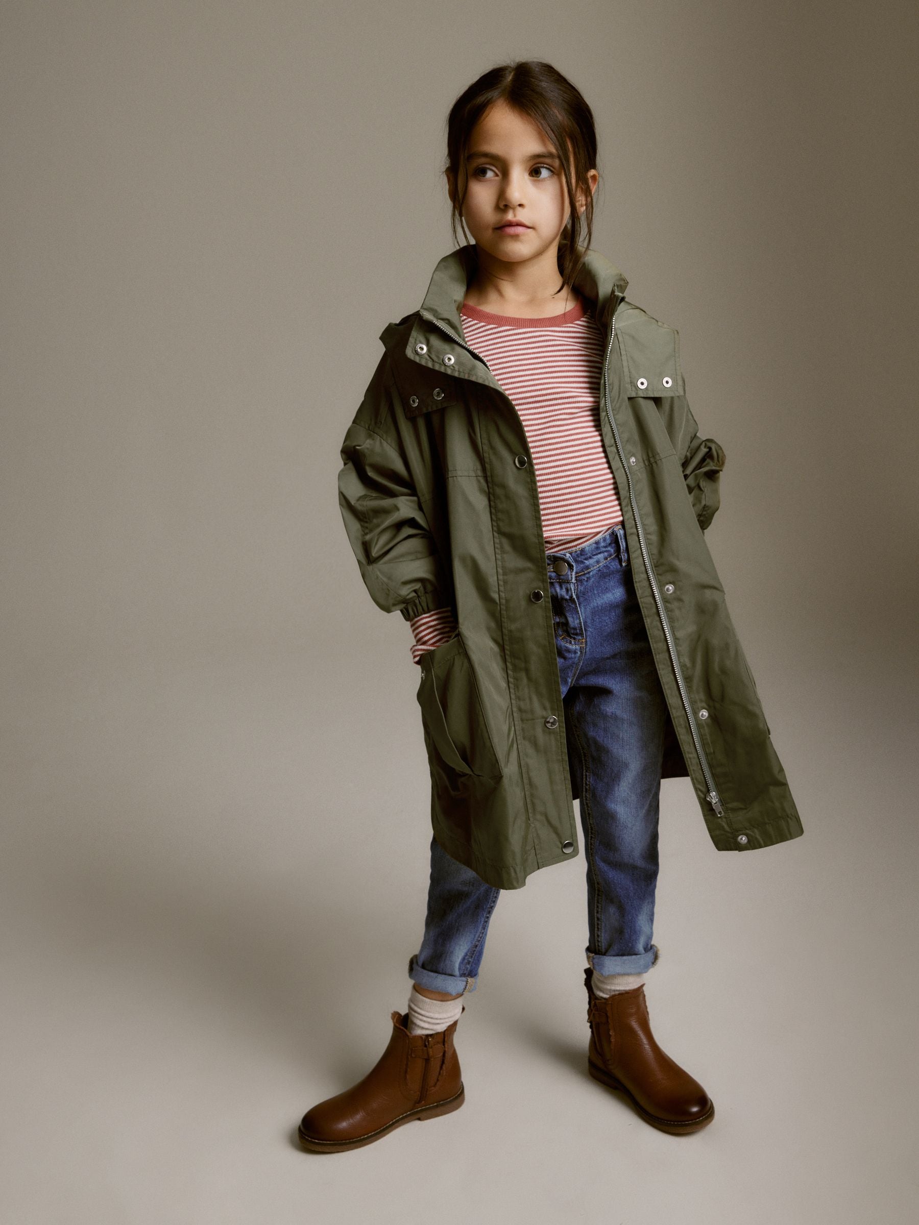 Buy Khaki Green Shower Resistant Oversize Cagoule Jacket 3 16yrs from Next Luxembourg