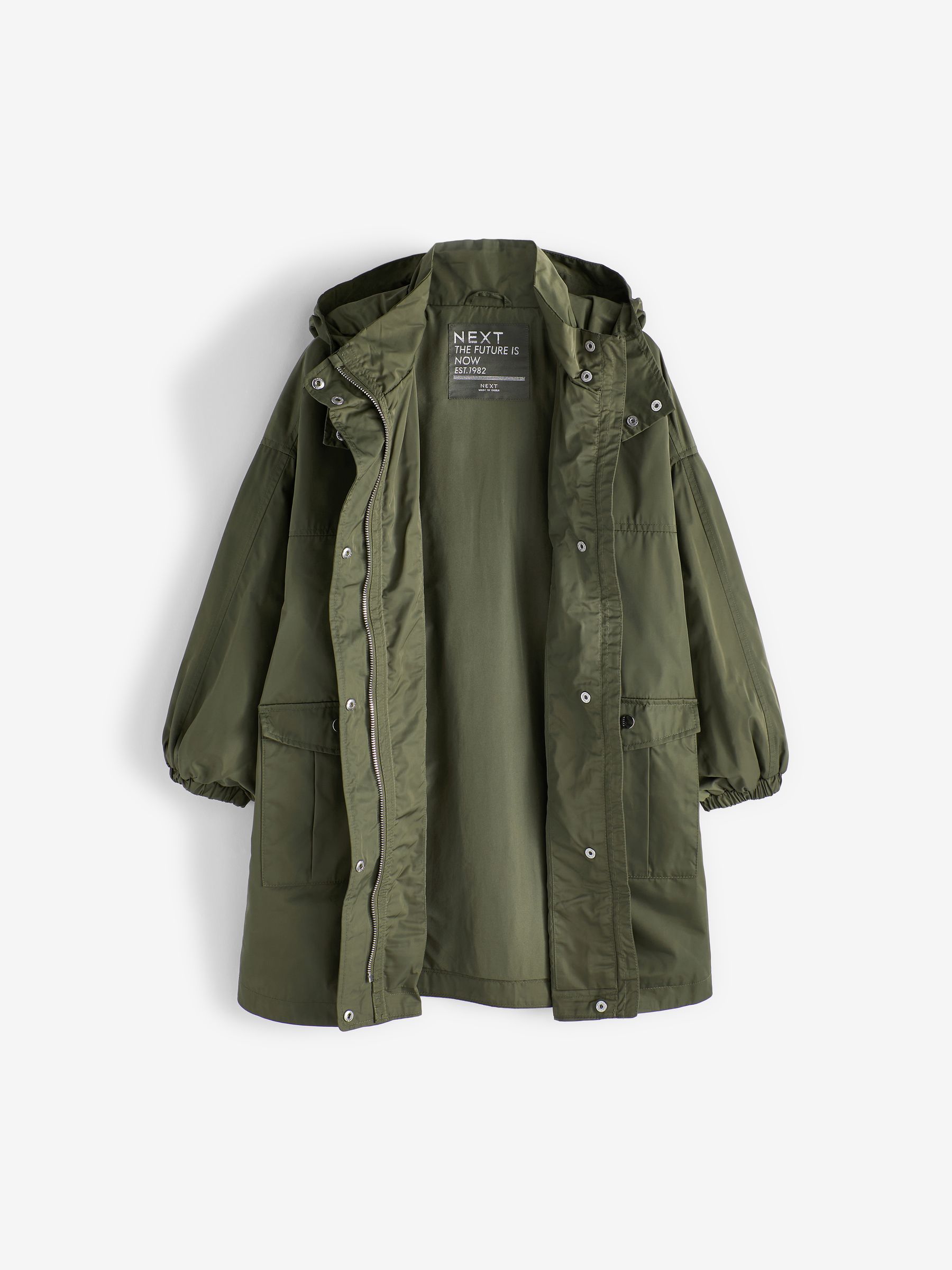 Buy Khaki Green Shower Resistant Oversize Cagoule Jacket 3 16yrs from Next Luxembourg