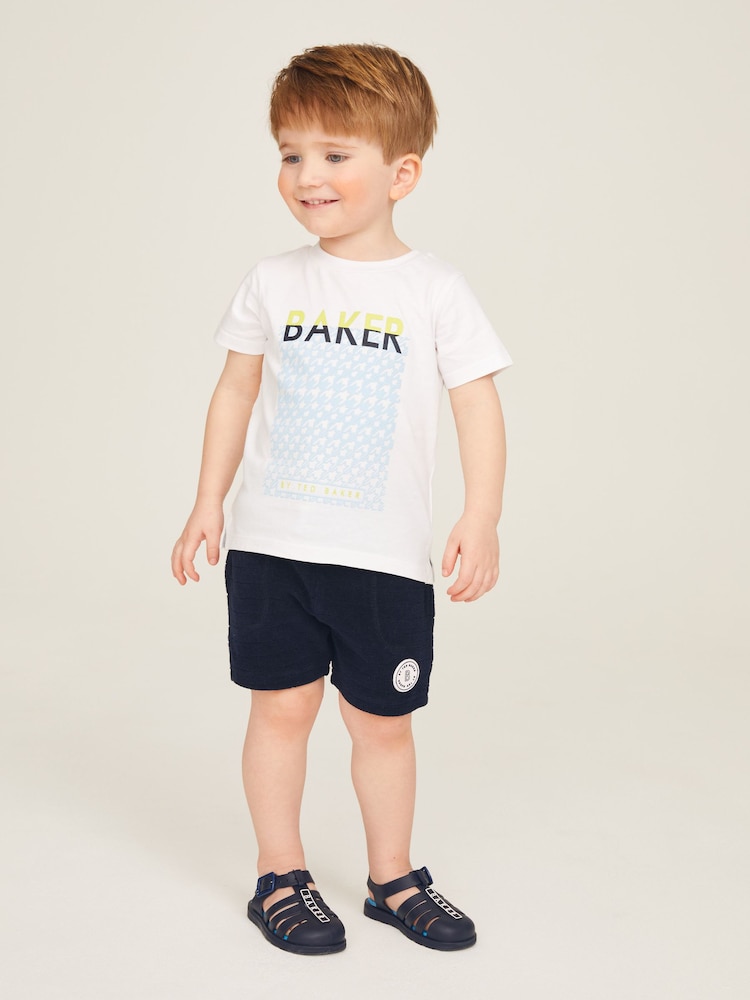 Синяя футболка и шорты Baker by Ted Baker - Изображение 1 из 10