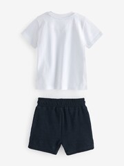 Синяя футболка и шорты Baker by Ted Baker - Изображение 8 из 10