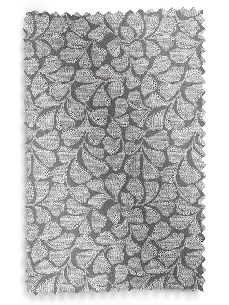Laura Ashley Grey Maidenhair Woven Made To Measure Roman Blinds - Image 6 of 6