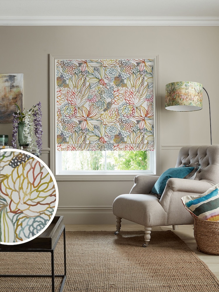 Voyage Cinnamon Red Althorp Made to Measure Roman Blind - Image 1 of 6