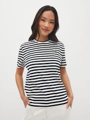 Lacoste Striped Oversized T-Shirt - Image 1 of 4