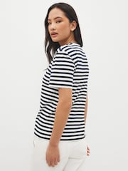 Lacoste Striped Oversized T-Shirt - Image 2 of 4