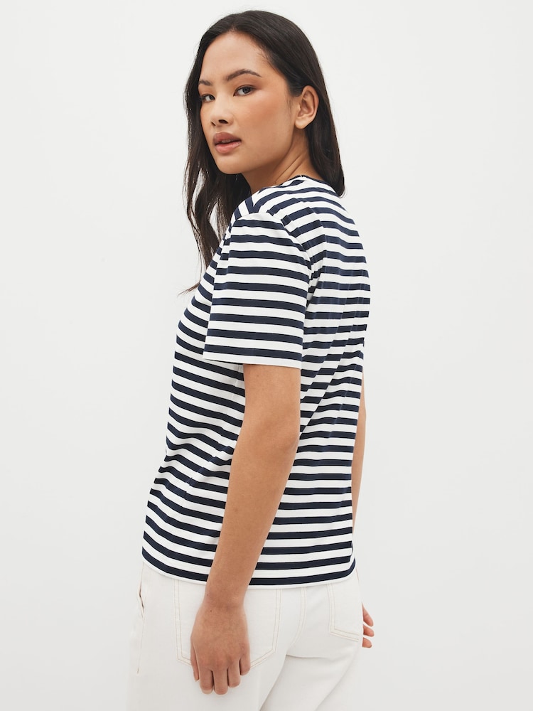 Lacoste Striped Oversized T-Shirt - Image 2 of 4