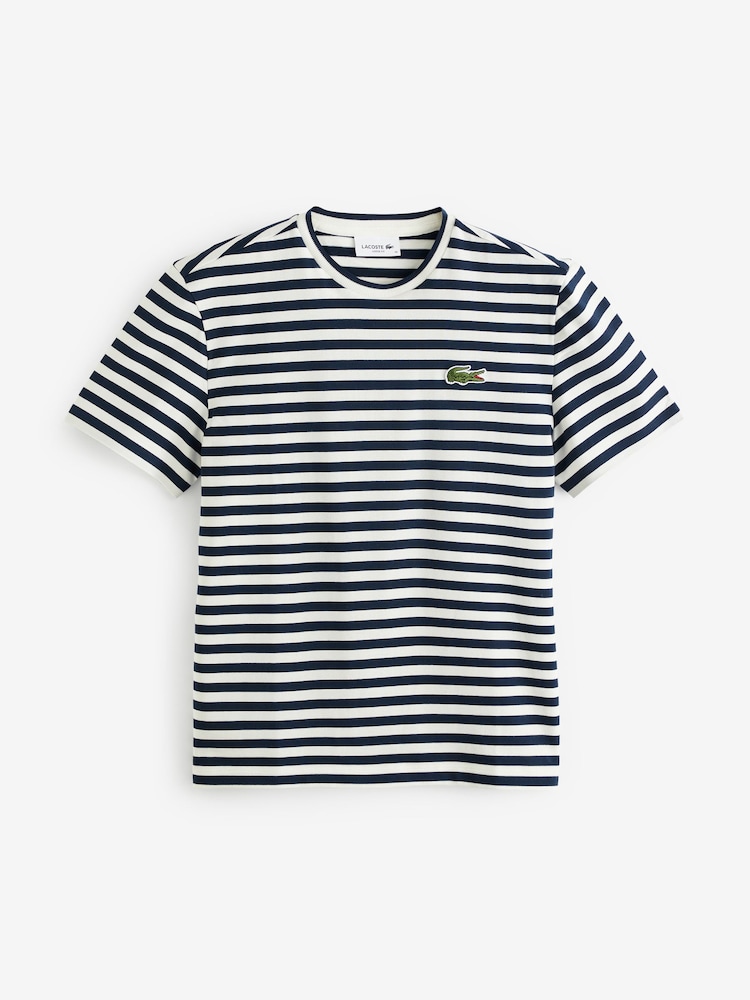 Lacoste Striped Oversized T-Shirt - Image 4 of 4