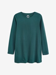 Petrol Blue Tall Long Sleeve Top - Image 3 of 4