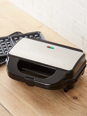 Tower Silver 3-in-1 Deep Fill Sandwich Maker - Image 1 of 8