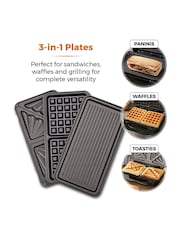 Tower Silver 3-in-1 Deep Fill Sandwich Maker - Image 3 of 8