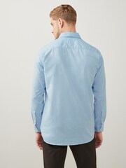 Tommy Hilfiger Blue Core Flex Poplin Regular Fit Shirt - Image 2 of 7