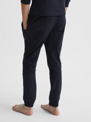 Reiss Navy Andy Senior Embroidered King Nightwear Bottoms - Image 5 of 6