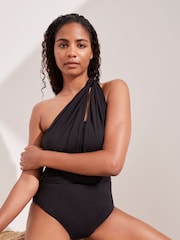 Simply Be Black Magisculpt Convertible Swimsuit - Image 1 of 6