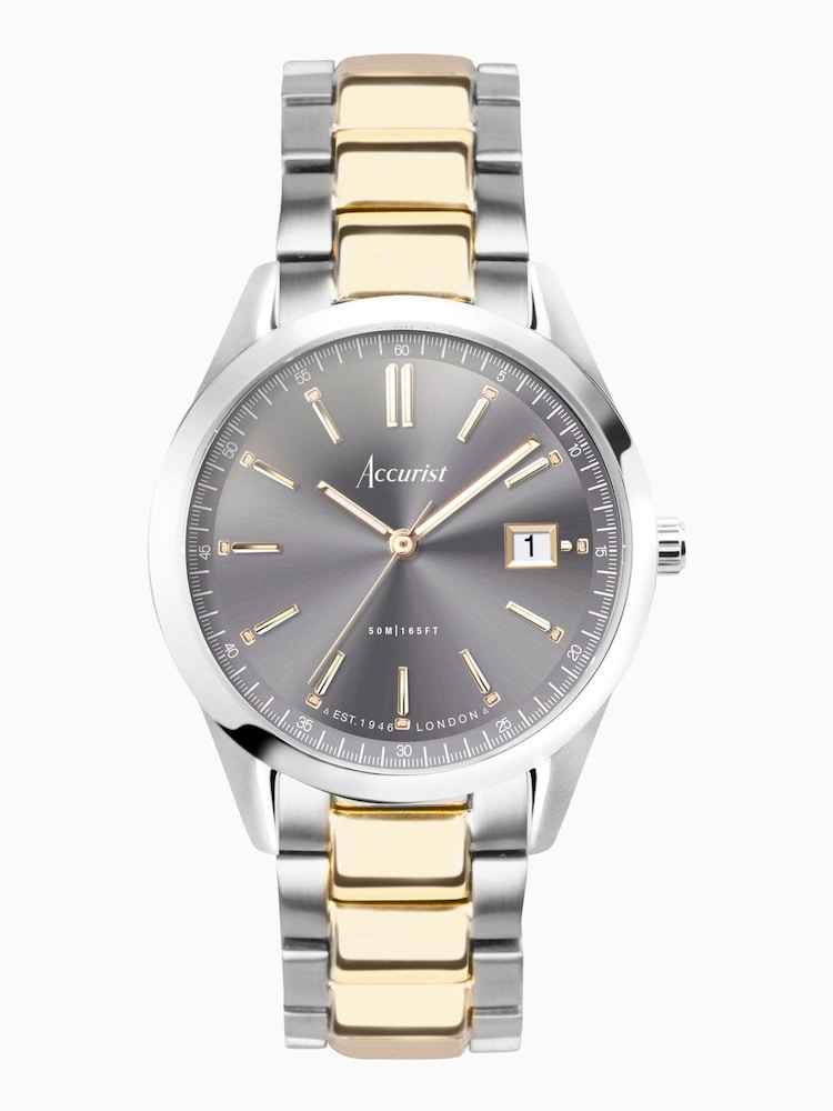 Accurist Womens Gold Tone Everyday Stainless Steel Bracelet Analogue Watch - Image 1 of 5